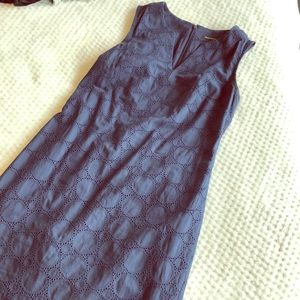 Banana republic blue crochet dress size 2 petite